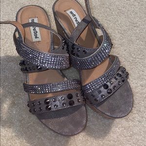 Not Rated embellished wedge